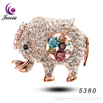 Jenia Best Selling Brooch Cute Elephant Fashion Jewelry Leaves Brooch Pins